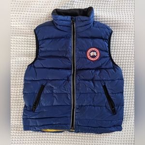 Canada goose bobcat vest boys children's small 6-7 blue